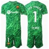 Barcelona Ter Stegen #1 Torwart Auswärtstrikot 2024-25 Kurzarm (+ kurze hosen)